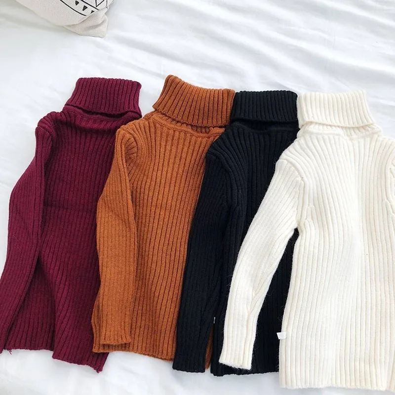 Christmas High Neck Children Sweaters Boys Knitted Sweater Autumn Winter Girls Pullover Knitted Coat Sweaters Toddler Clothes Christmas High Neck Children Sweaters Boys Knitted Sweater Autumn Winter Girls Pullover Knitted Coat Sweaters Toddler Clothes