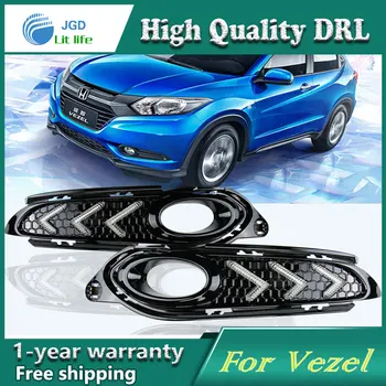 

high quality daytime Running Light Fog light High Quality LED DRL case for Honda Vezel VRV VR-V fog lamp 12V 6000K 2pcs/set