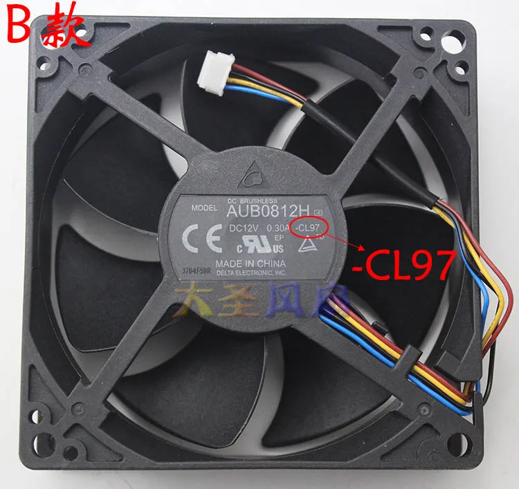 Оригинальный Дельта AUB0812H CL98 CL97 DC12V 0.30A 80x80x25 мм 4 линии для проектор охлаждающий