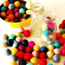 Фетровые шарики, шарики, 250 шт./лот, непальский шерстяной шар, 20 мм, флокированные шарики, шерстяные шарики, цветные бусины, ювелирные изделия, разные цвета, Декор, погремушка