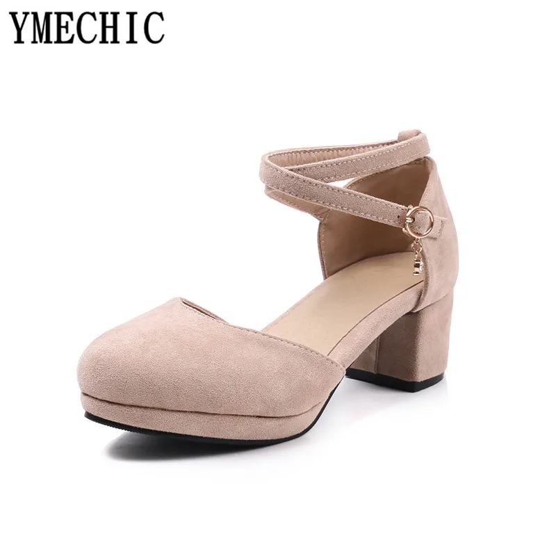 YMECHIC новинка 2018 года флоковая платформа искусственная стабильность женские