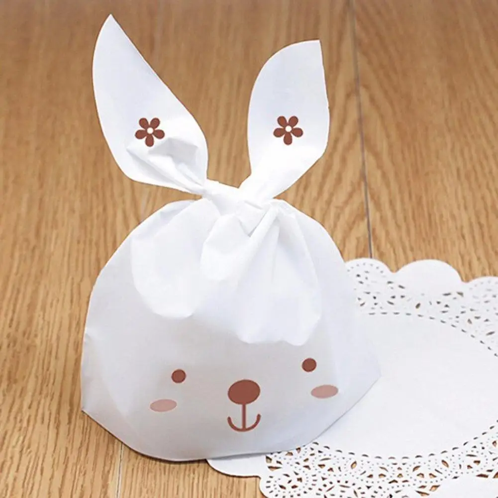50pcs lot rabbit ear cookie bags plastic biscuit 50pcs lot rabbit ear cookie bags plastic biscuit