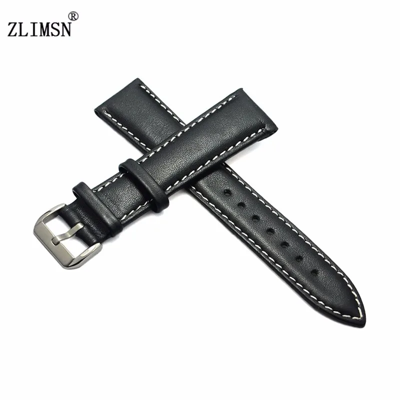 ZLIMSN Универсальный кожаный ремешок для часов Tissot Longines DW Seiko samsung gear S2 S3 huami amazfit huawei gt ремешок для часов