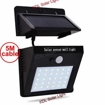 

Upgraded 30 leds Solar Light split mounting 3 Modes Waterproof led Lamp For Outdoor Garden Wall Street patio deck fence security