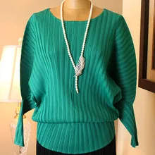 ; модные длинные рукава раза рукава летучая мышь сплошной свободные футболки