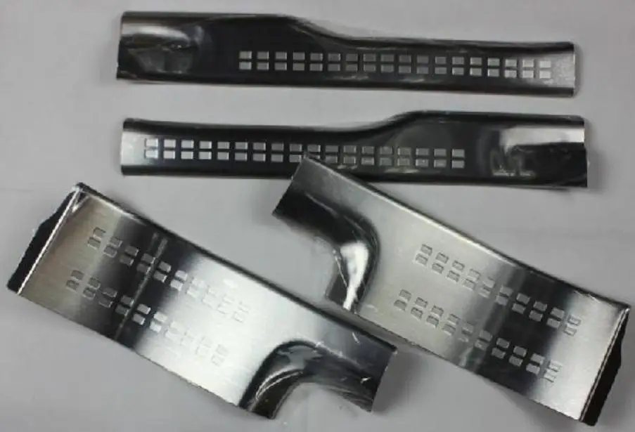Высококачественная нержавеющая сталь внутри внешняя накладка на ступеньку/дверной порог для 2013- Mitsubishi Outlander Samurai, автостайлинг