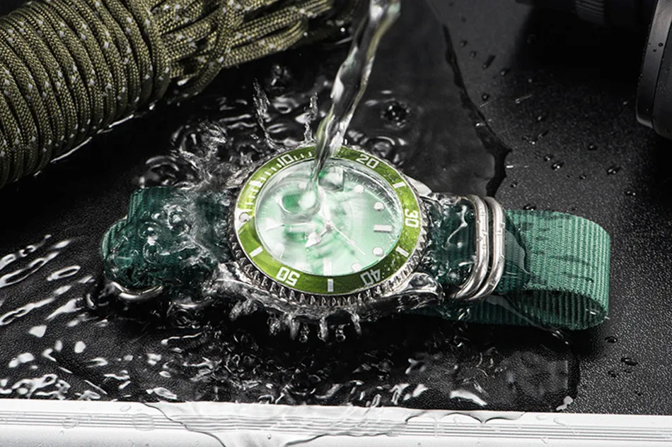 TEVISE Green Watch Men Automatic Mechanical Anti-Scratch Rotatable Outer Ring Waterproof Luminous Mens Watches Top Brand Luxury most accurate mechanical watch