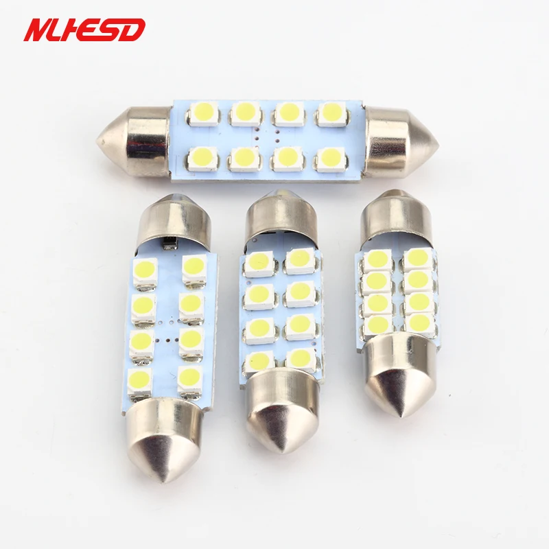 10 шт. автомобильный светильник C5W 31 мм 36 39 41 белый 3528 1210 8SMD 8LED Festoon Dome лампа