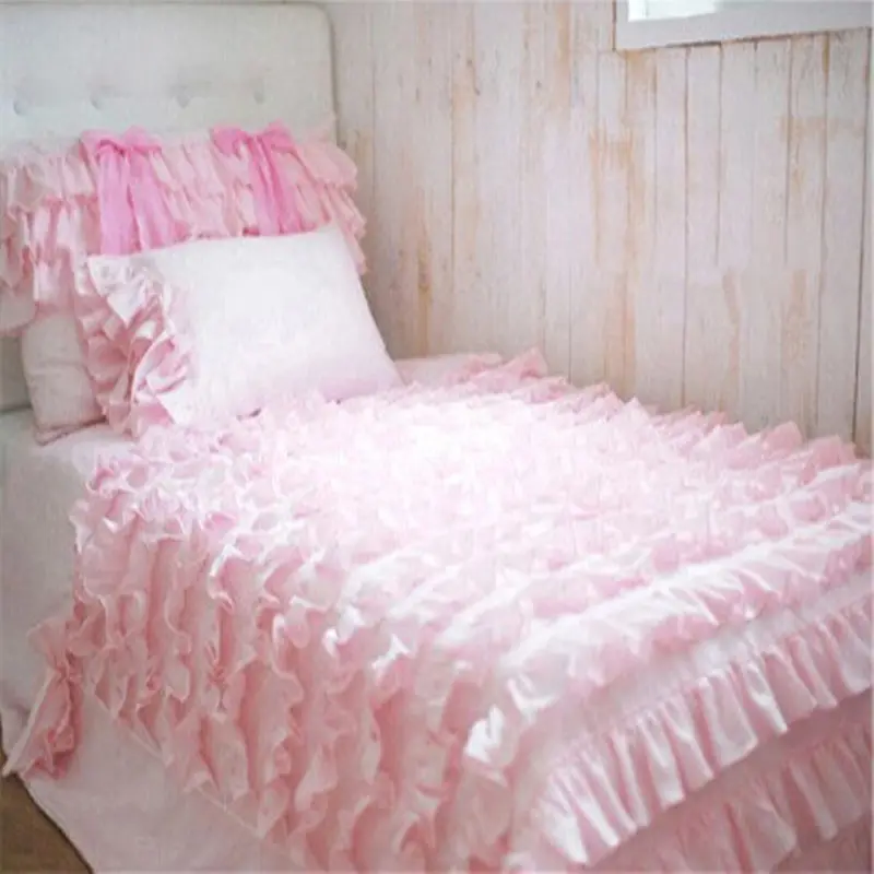 4pcs/set Romantic bow bedding set 3colors princess wedding decoration