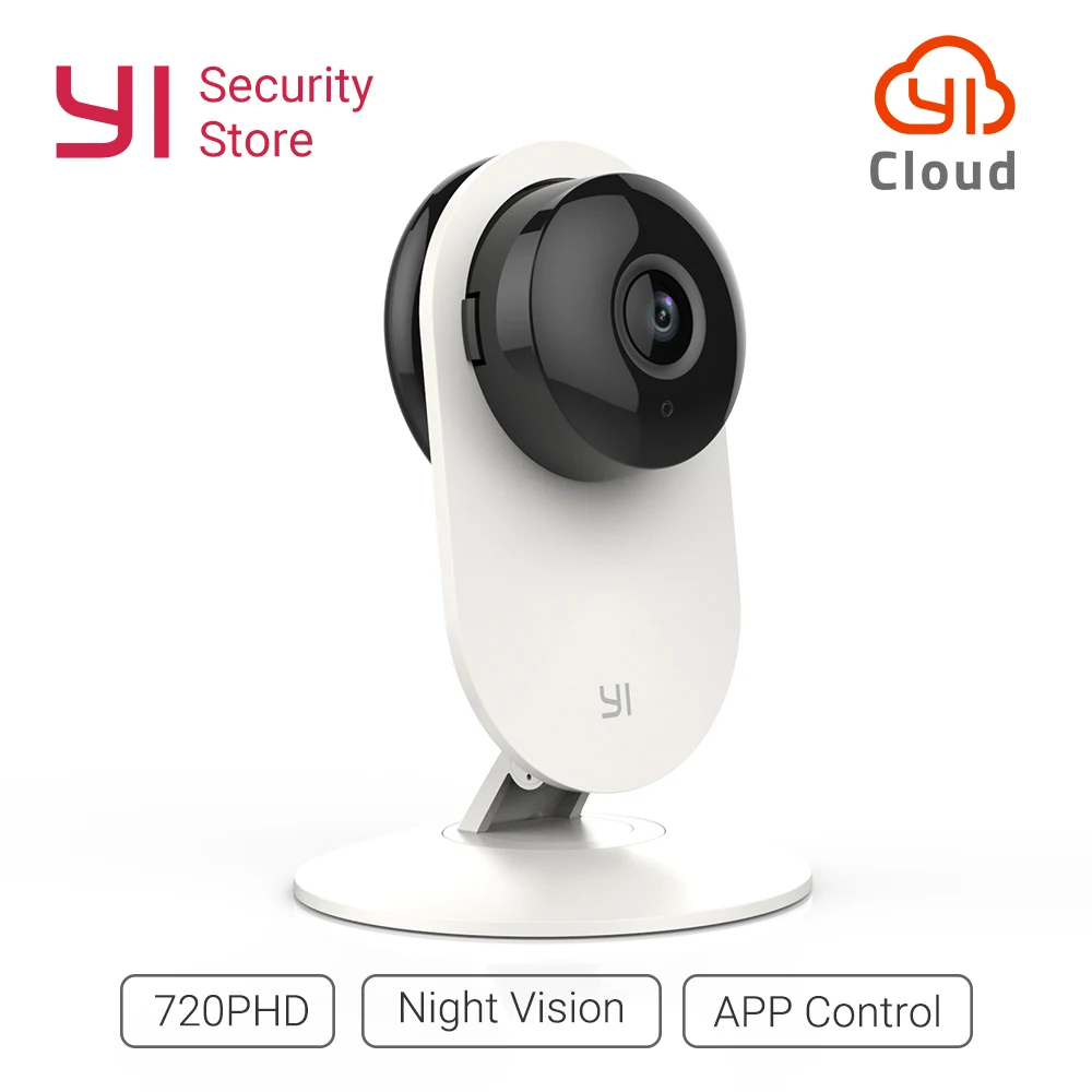 Beste YI Thuis Camera 720 p HD Beveiliging Video Monitor IP Draadloze Netwerk Surveillance Nachtzicht Alert Bewegingsdetectie EU ONS Global