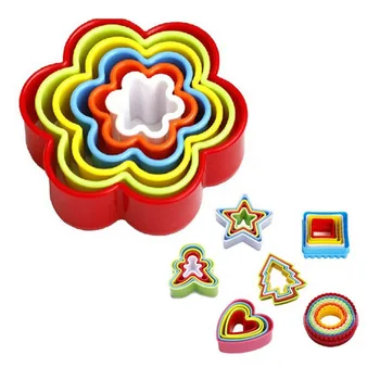 

1 Set Plum Blossom shape Cookie Cutter Cake Mold 6 size Biscuit Fondant DIY Cake Kitchen Cooking Tools