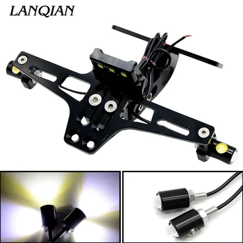 

Motorcycle License Plate Bracket turn sigals Frame Number Plate For YAMAHA R6 2004 2005 2006 KAWASAKI Z1000 Z800 Z750