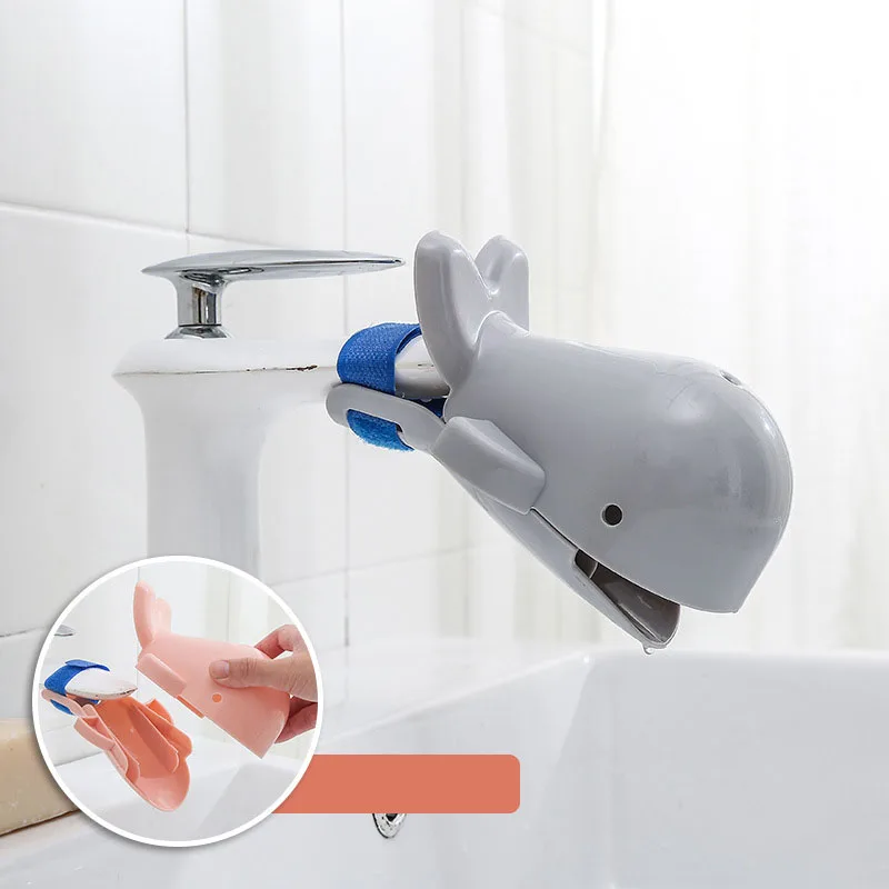 Cute Bathroom Set Dolphin Faucet Extender Sink Handle Extension Toddler