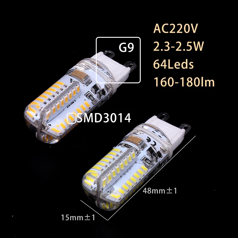 Lkltfx 3 Вт 2 1 Вт G9 G4 светодиодный SMD3014 48 60 Светодиодный S 220V 12V g 9 Точечный светильник светодиодный светильник вниз светильник светодиодный лампы теплый белый/белый Светодиодный прожектор 24 32 104 светодиодный s - Испускаемый цвет: 64 G9