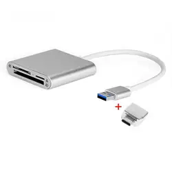 USB 3,0 OTG кардридер Тип C высокая скорость CF SD/TF кардридер флэш-накопитель адаптер для ПК ноутбук