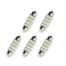 SEKINEW 2 шт. автомобильный КУПОЛ 12 3528-SMD светодиодный светильник Гирлянда для салона лампа 40 мм белый большой Интерьер Аксессуары Украшения