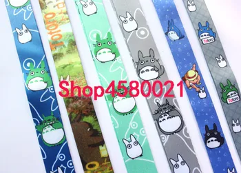 

high quality 100pcs key lanyard ID badge card holder My Neighbor Totoro keychain Neck straps Cosplay accessories #293