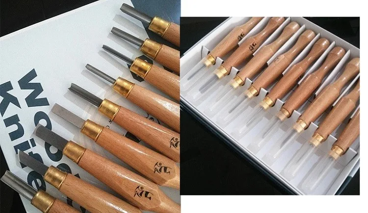 Новый 9 шт. ксилография Ножи резьба по дереву инструменты чип деталь долото набор ножей инструмент