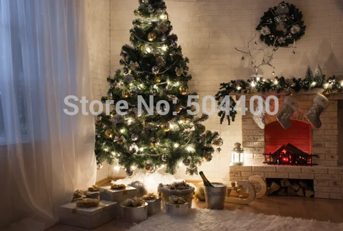 

5X7ft Art fabric photo studio newborn backdrop photography background Christmas backdrop D-3377