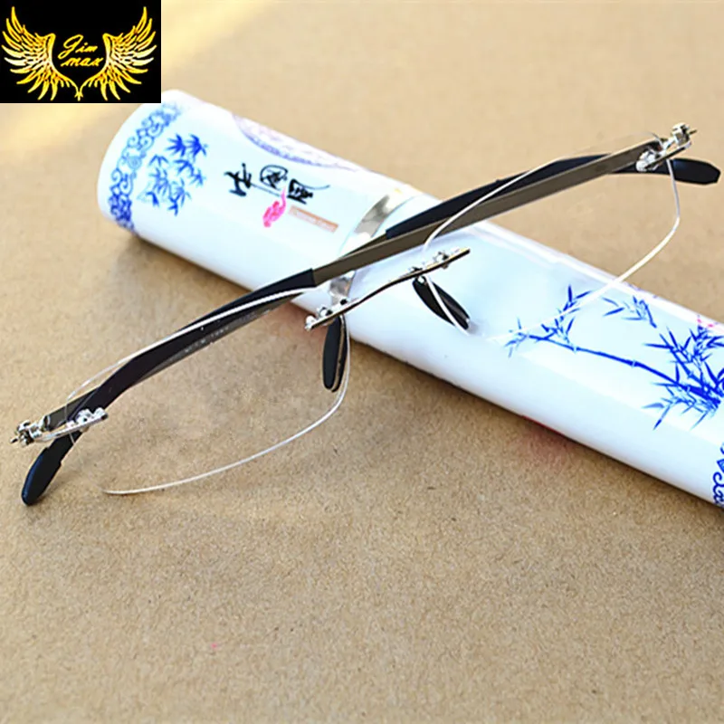 Fashion Rimless Men Woman Small Size Reading Glasses Silver Colour