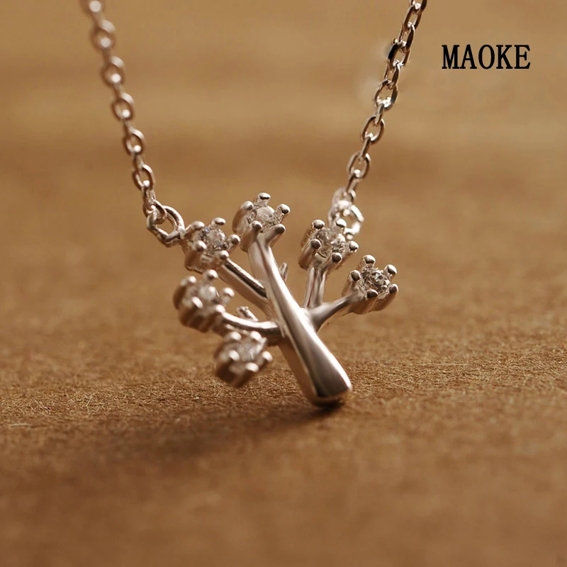 Акция Рождественская елка 925 SV ожерелье для женщин модные подарки|925 silver necklace|fashion