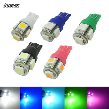 

10X lampada led t10 w5w car lights Dc 12V Replacement Bulbs for Auto Dome Map Door Courtesy License Plate Lights SMD 5050 5 leds