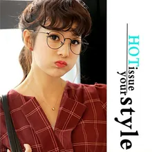 Модные Винтажные Женские оправы для очков, простые зеркальные прозрачные линзы, Harajuku, большие металлические овальные оправы для очков, BH