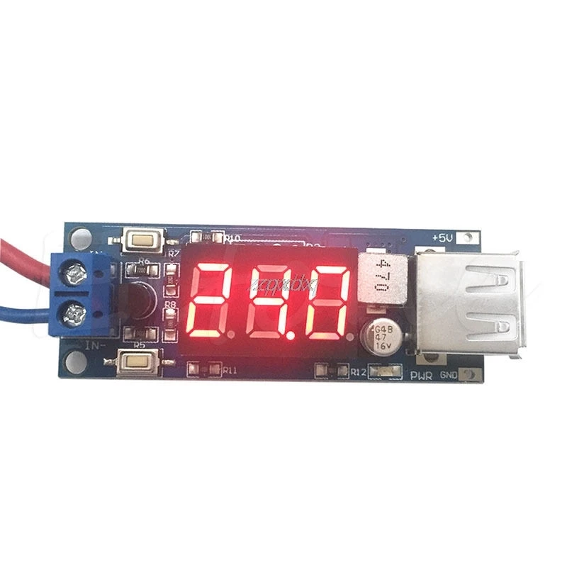 

2in1 DC 4.5-40V To 5V 2A USB Charger DC-DC Step-down Converter Voltmeter Module Z09 Drop ship