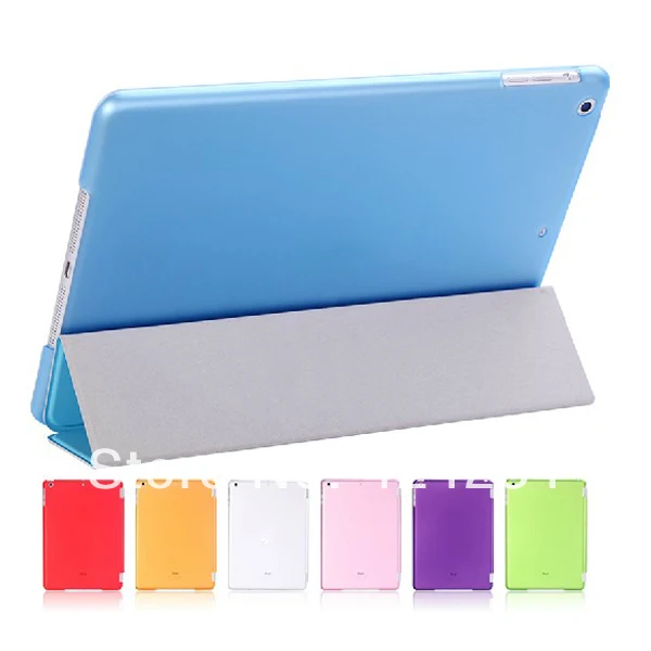 Hot Selling Smart Cover for iPad Air Solid Matte Back Case Crystal 5 Free Shipping | Компьютеры и офис
