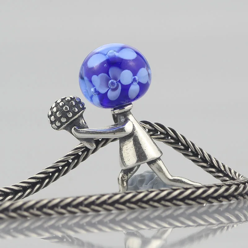 Arrival Courting Flowers Beads Charms 925 Sterling Silver Compatible Fit Troll European Brand Bracelet Jewelry Gift For Woman (3)