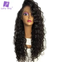 Luffy Pre Plucked Full Lace font b Wigs b font Human Hair With Baby Hair Glueless