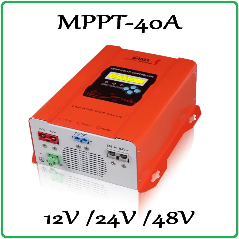 40A Solar Charge Controller MPPT SAKO 150V 40A 12V 24V 48V LCD Solar Panel Battery Charge Charging Controller Regulator 40A Solar Charge Controller MPPT SAKO 150V 40A 12V 24V 48V LCD Solar Panel Battery Charge Charging Controller Regulator