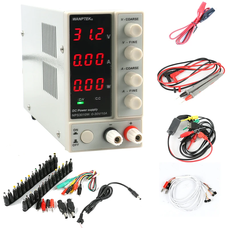 

NPS3010W NPS306W Adjustable Digital DC Power Supply 30V 10A 5A with power display Switch Laboratory Power Supply