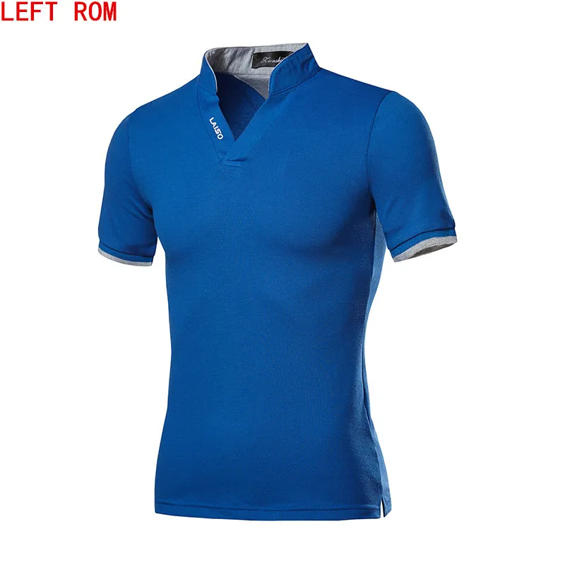 

Hot Sale New Fashion Brand Men Polo shirt Solid Color Short-Sleeve Slim Fit Shirt Men Cotton polo Shirts Casual Camisa Polo 5XL