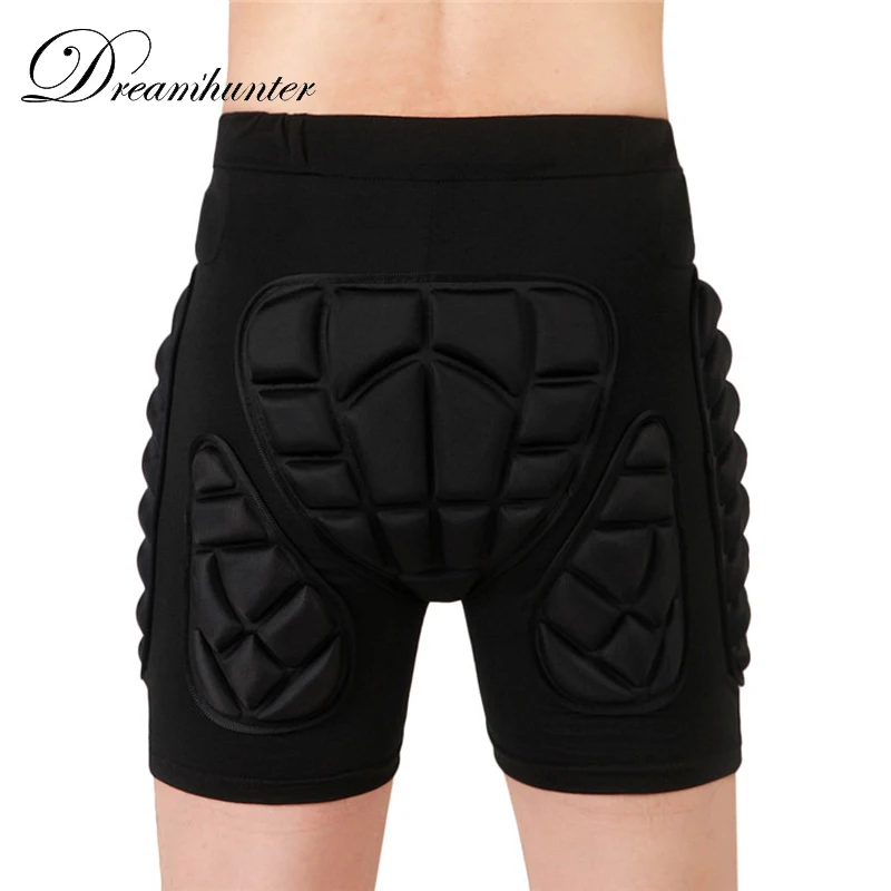 Мужские спортивные шорты для бега, Защитные шорты на бедрах, Короткие штаны для катания на коньках, шорты на бедрах, компрессионные колготки для взрослых детей