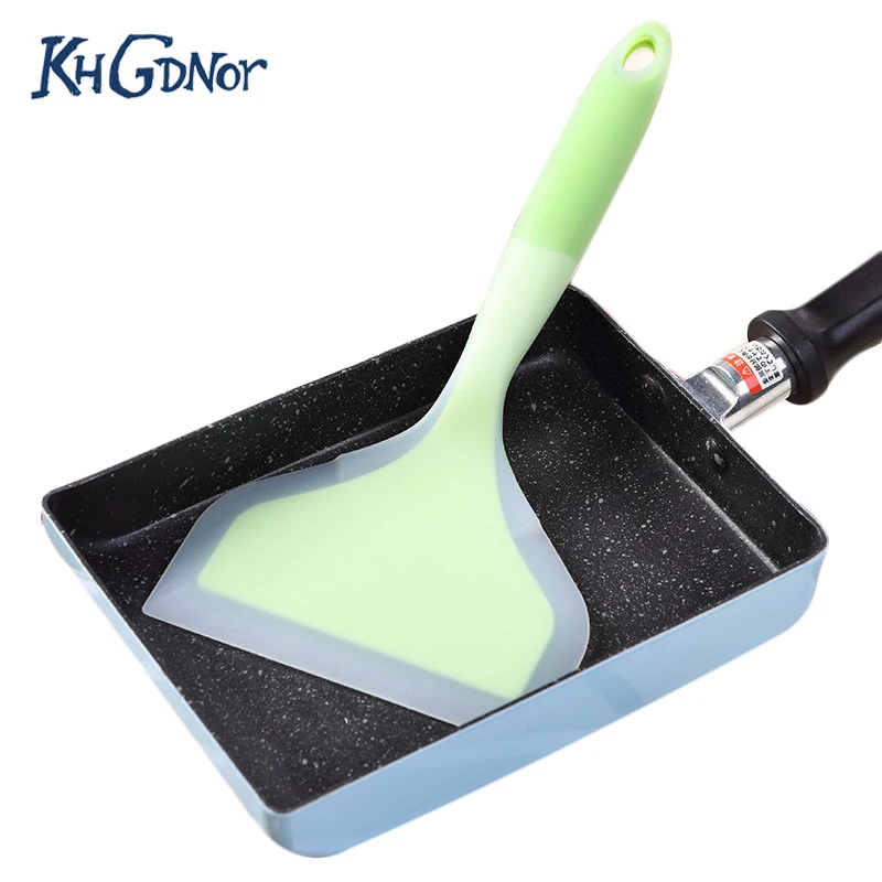 

KHGDNOR Silicone Spatulas Pizza Shovel Beef Meat Egg Scraper Non-stick Turners Cooking Utensils Kitchen Accessories