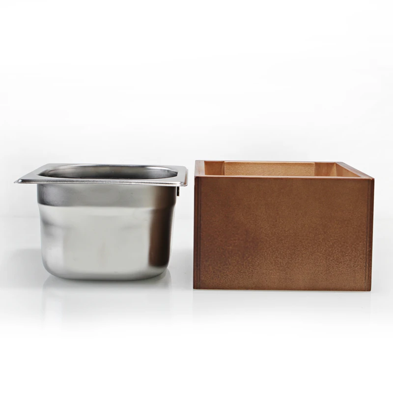 Кофейная коробка для сброса из нержавеющей стали для дерева, контейнер для кофе, контейнер для отходов