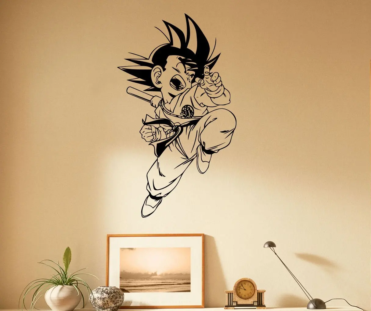 ZN D244 Manga Anime Wall Sticker Son Goku Vinyl Decal Japanese Home Interior Bedroom Decor Art