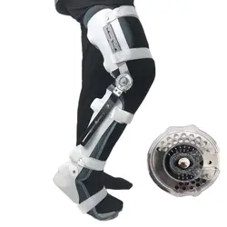 FULI голеностопного лодыжки фиксированный кронштейн ортез, бедра коленного сустава фиксированный жёсткий кронштейн Ортез черный правая
