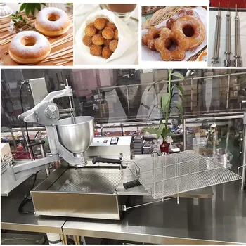

Electric Doughnut Maker Automatic Donut Machine with flower circle Spherical moulds Fryer Maker Botti Donut Making Machine