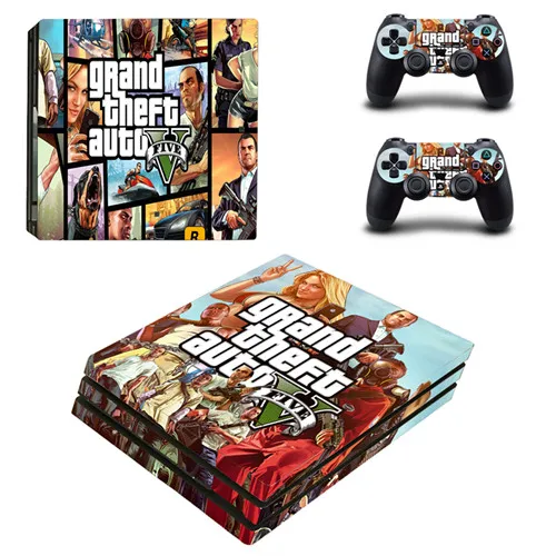 グランド セフト オートv Gta 5 Ps4プロプレイステーション4コンソールとコントローラ用デュアルショック4 Ps4プロステッカーデカール Stickers For Stickers Stickerssticker For Ps4 Aliexpress