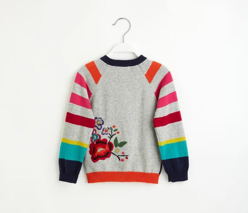 Catimini Free Shipping 2016 autumn Catimini girl printed long sleeve knitwear cotton tee children s puff