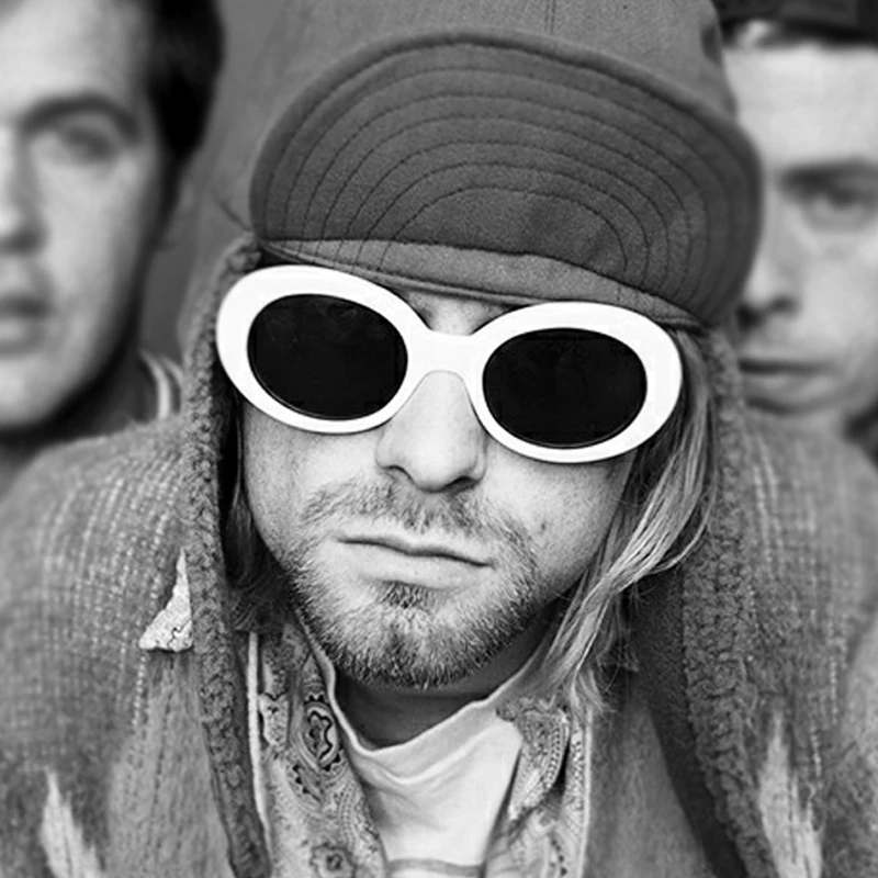 Солнцезащитные очки LongKeeper NIRVANA Kurt Cobain Овальные ретро WXR02|sun glasses|sun glasses womenmale sun |