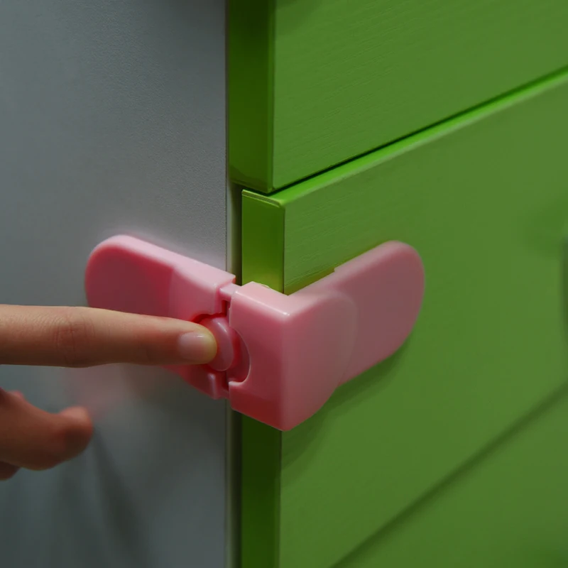 4PCS Child Security Kids Box Drawer Cupboard Wardrobe Door Fridge Safety Lock a1 
