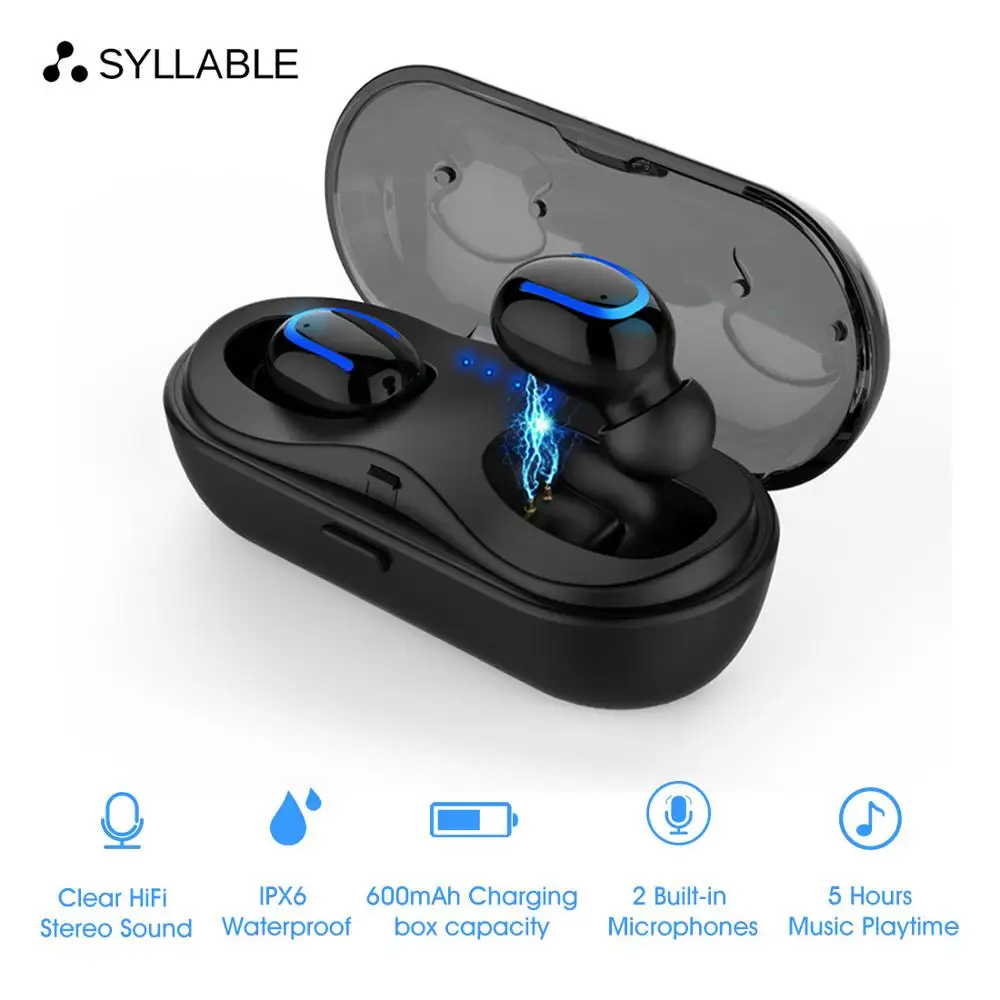 Беспроводные стереонаушники 2020 Bluetooth V5.0 TWS 5 часов работы 600 мА · ч|Наушники и