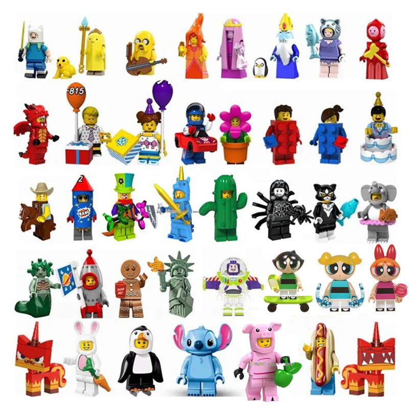 

Action s Pumping 18 Series Panda Unicorn Bee Girl Bricks Collection Building Blocks Gift Toys for children