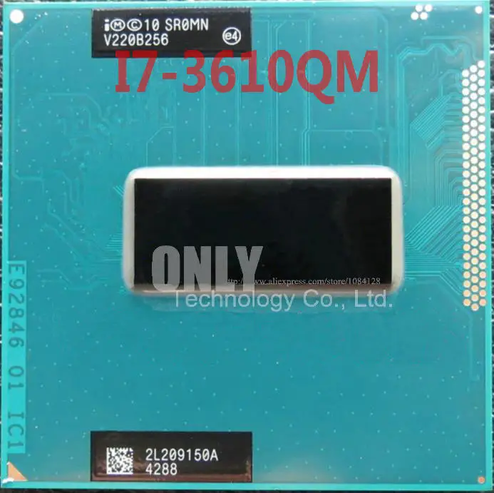 Центральный процессор SR0MN i7-3610QM Core i7 мобильный процессор i7 3610QM ноутбук процессор PGA 6MB 2,3 GHz to 3,3 GHz SROMN