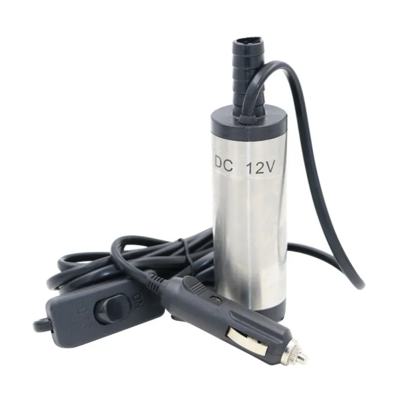 

3.8CM Mini Diesel Fuel Water Oil Car Camping Electric Submersible Transfer Pump Portable Spout Diameter Hand Tool