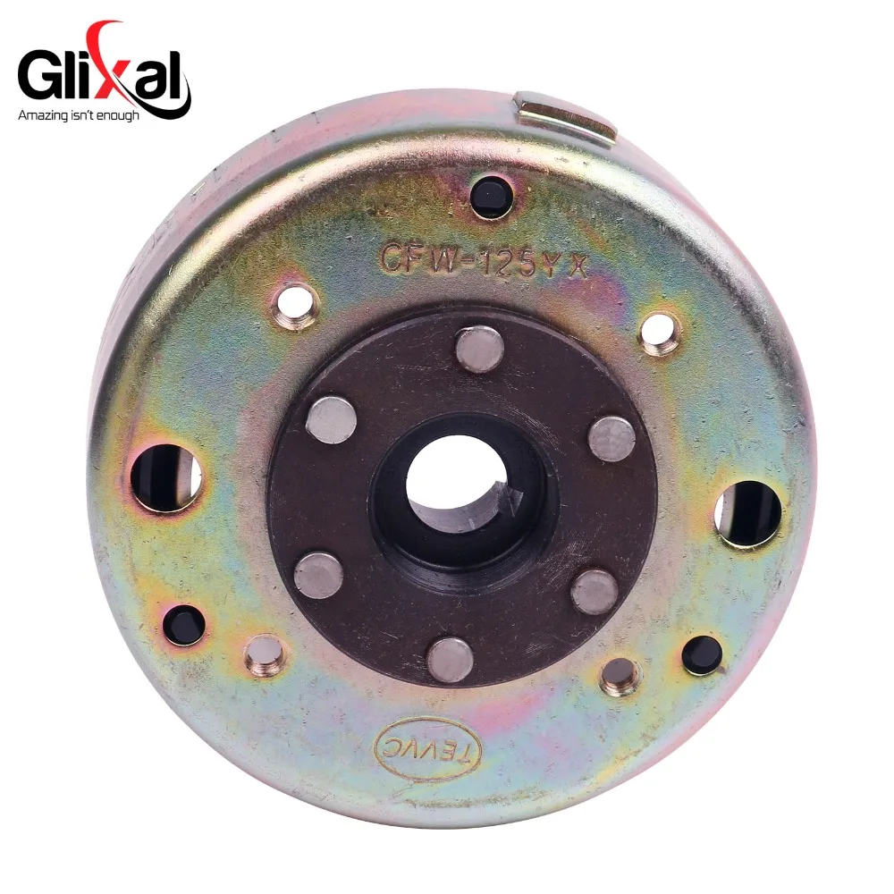 Маховой ротор Glixal GY6 125cc 150cc для 6 катушечного статора 152QMI 157QMJ скутера мопеда