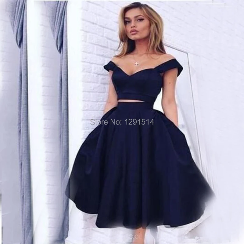 Navy Blue Short Dresses